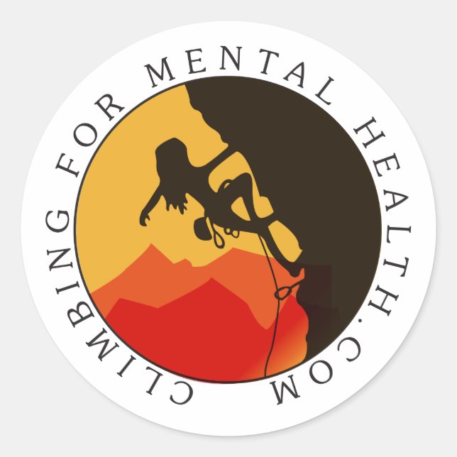 Round Logo Sticker, Glossy Classic Round Sticker (Front)