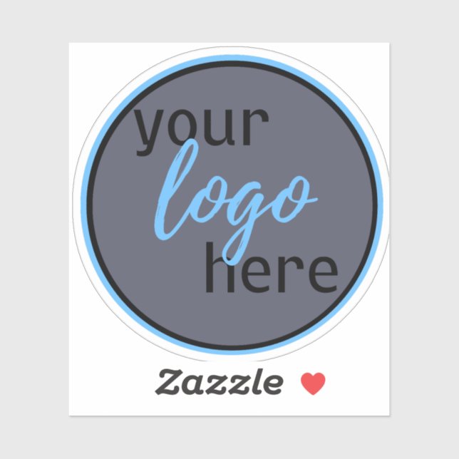 ROUND LOGO SYMBOL CUSTOM CIRCLE CONTOUR LABEL (Sheet)