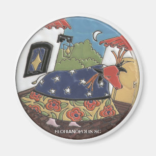 Round magnet Ox of Papaw