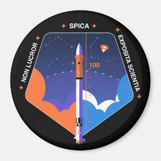 round magnet with Spica mission patch