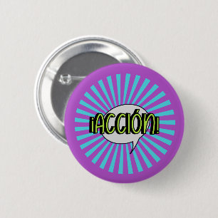 Round map iAction! 6 Cm Round Badge
