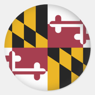 Round Maryland Classic Round Sticker
