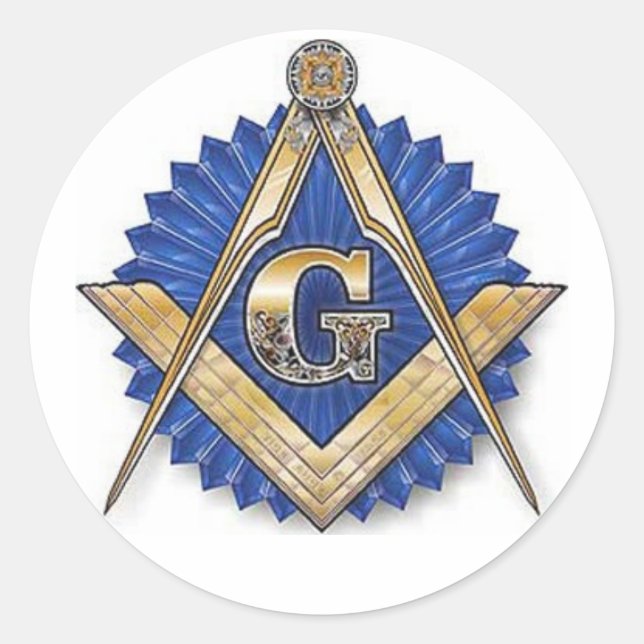 Round Masonic Sticker (Front)