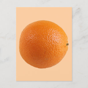 Round Orange Fresh Fruit Photo  Postcard