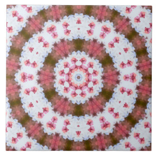 Round ornament ,mandala ceramic tile
