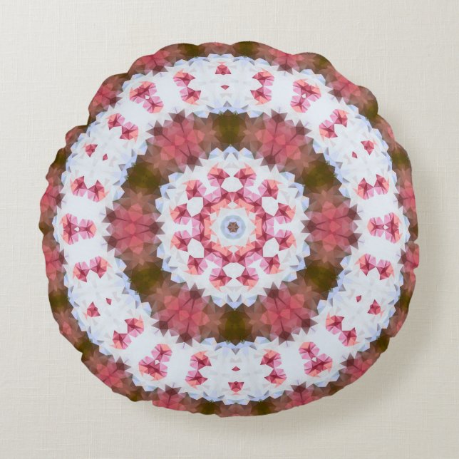 Round ornament ,mandala cushion (Front)