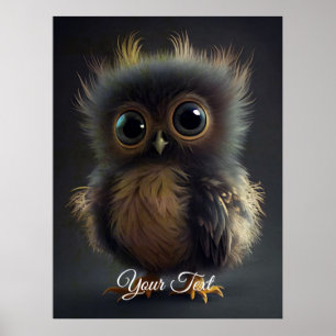 Round Owlet. Poster