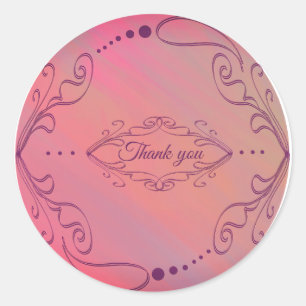 Round paisley patterned stickers