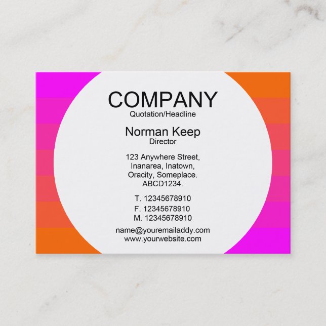 Round Panel - Colour Transition 02 Business Card (Front)