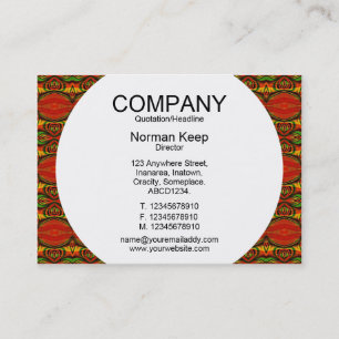 Round Panel - Patterned 01 Business Card