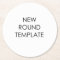 Round Paper Coaster Template