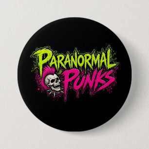 Round Paranormal Punks Logo 7.5 Cm Round Badge