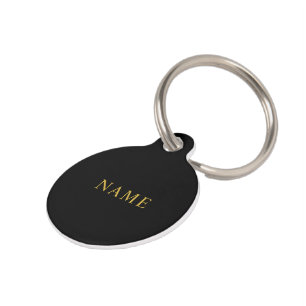 Round Pet ID Tag with Your Pet’s Name Engraved