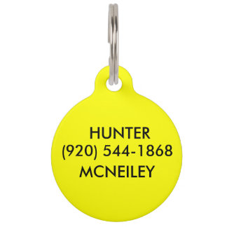 Round Pet Tag