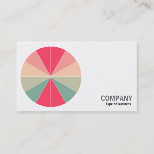 Round Photo - Colour Segments 03 Business Card