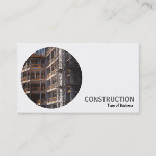 Round Photo - Construction Business Card