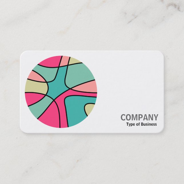 Round Photo - Round Colour Abstract 160422(04) Business Card (Front)