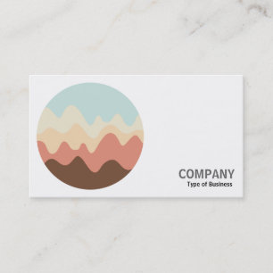 Round Photo - Sound Sketch 06 Business Card
