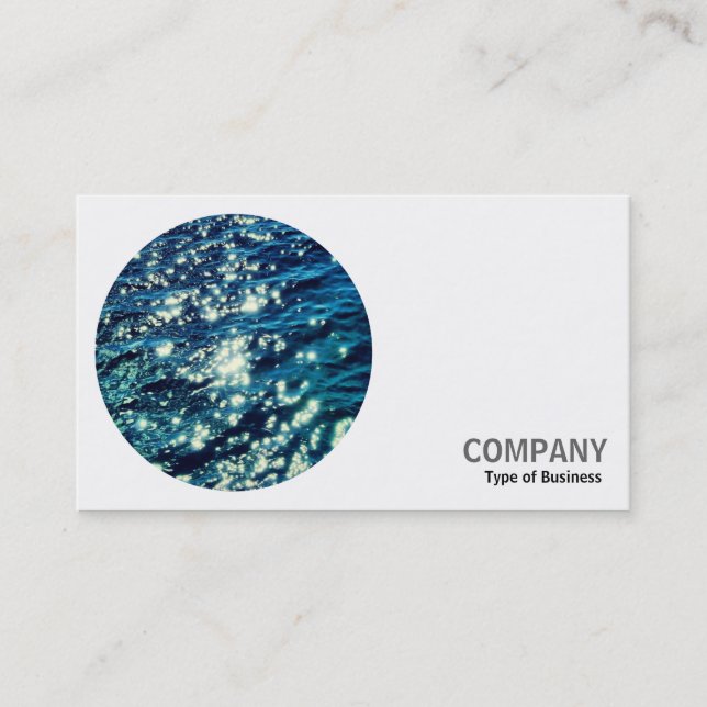 Round Photo - Sparkling Water Business Card (Front)