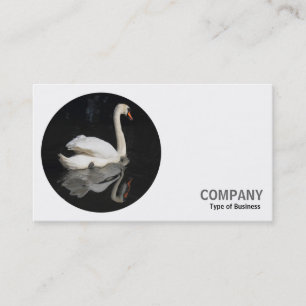 Round Photo - Swan 02 Business Card