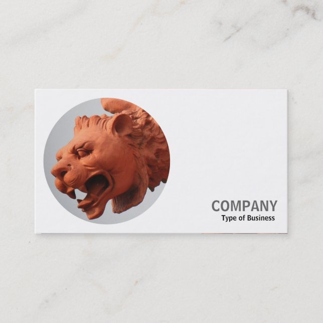 Round Photo - Terracotta Beast Business Card (Front)