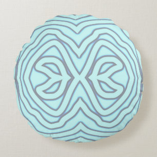 Round Pillow, Classic fabric print pattern design Cushion