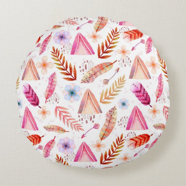 Round Pillow Design  (Front)