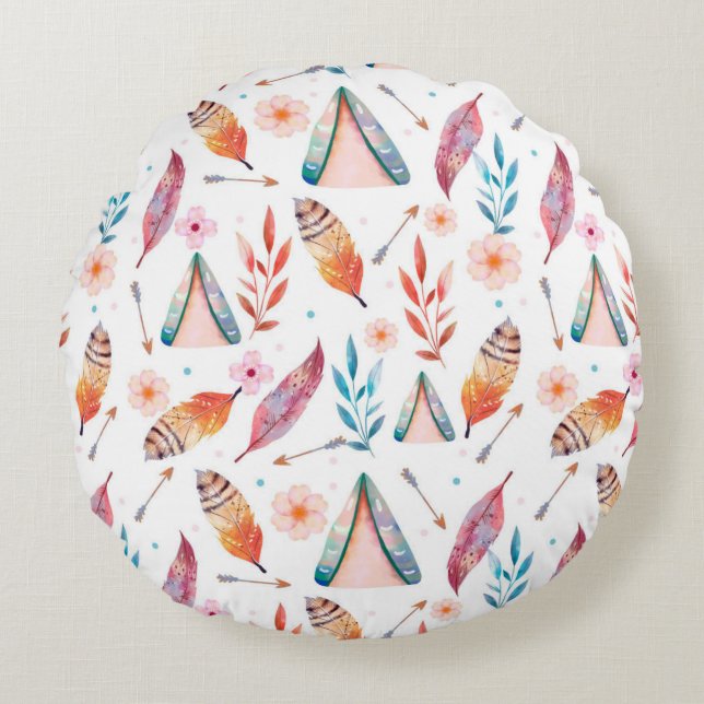 Round Pillow design  (Front)