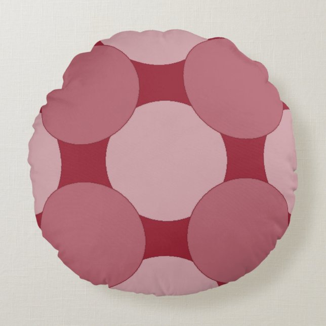 Round Pillow - Layered Circles (Front)