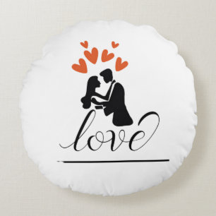Round Pillow - Wedding Anniversary
