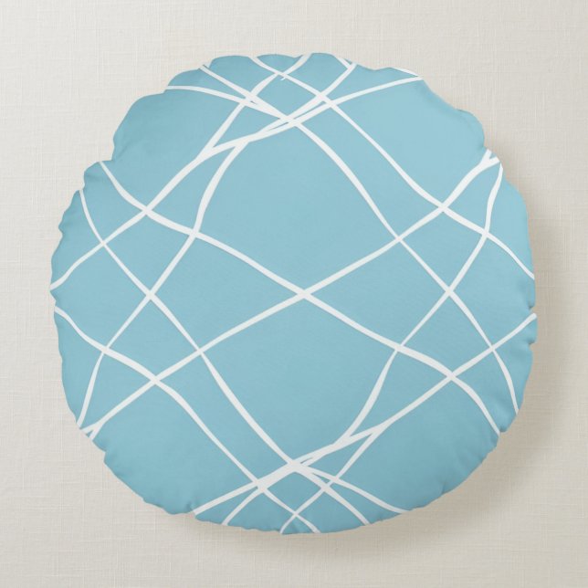 Round Pillow with irregular split pattern (Front)