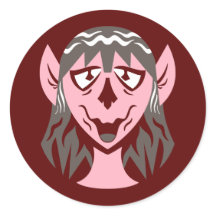 Round Pink Orc Girl