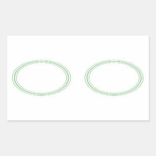 ROUND Plain STICKER with BORDER - Greetings Lables