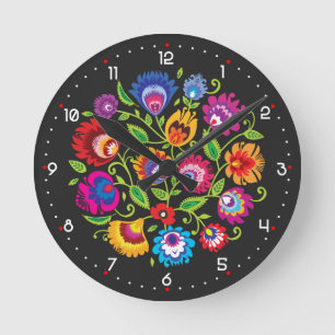 Round Polish folklore composition  Round Clock
