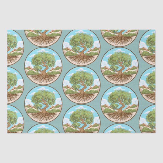 Round Pouf Tissue Paper (Front)