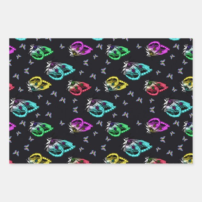 Round Pouf Wrapping Paper Sheet (Front)