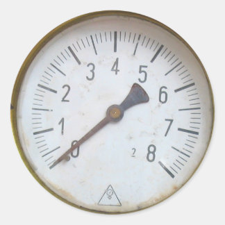 Round Pressure Metre Dial Stickers