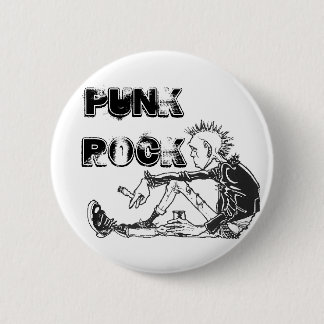 Round Punk Rock Genre Pin