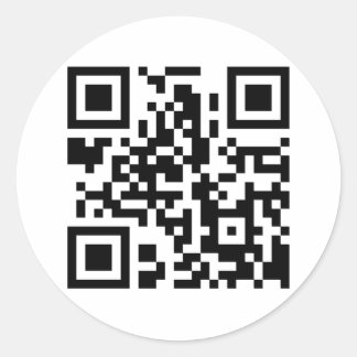 Round QR Code Sticker