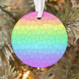 Round Rainbow Ornament