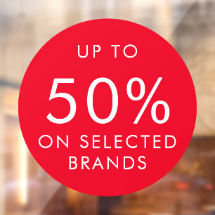Round Red Up To 50% Custom Sale Door