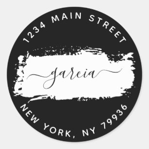 Round Return Address Classic Classic Round Sticker