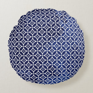 Round Reversible Japanese Pattern Pillow