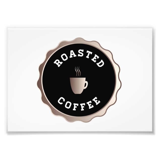 Round Roasted Coffee Sign (Front)