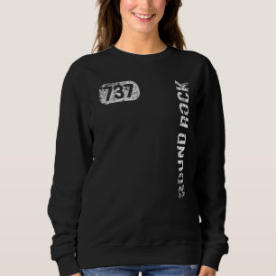Round Rock Texas 737 Area Code Vintage Retro   Sweatshirt