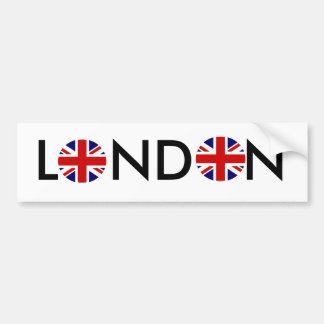 Round, Round, LONDON Bumper Sticker