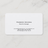 Round Simple Plain Professional Modern Black White