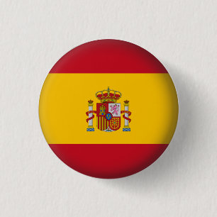 Round Spain 3 Cm Round Badge