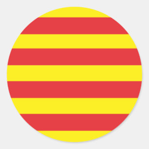 Round sticker Catalan Flag “Serenya "