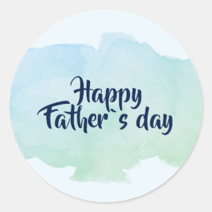 Round Sticker for Happy Father Day